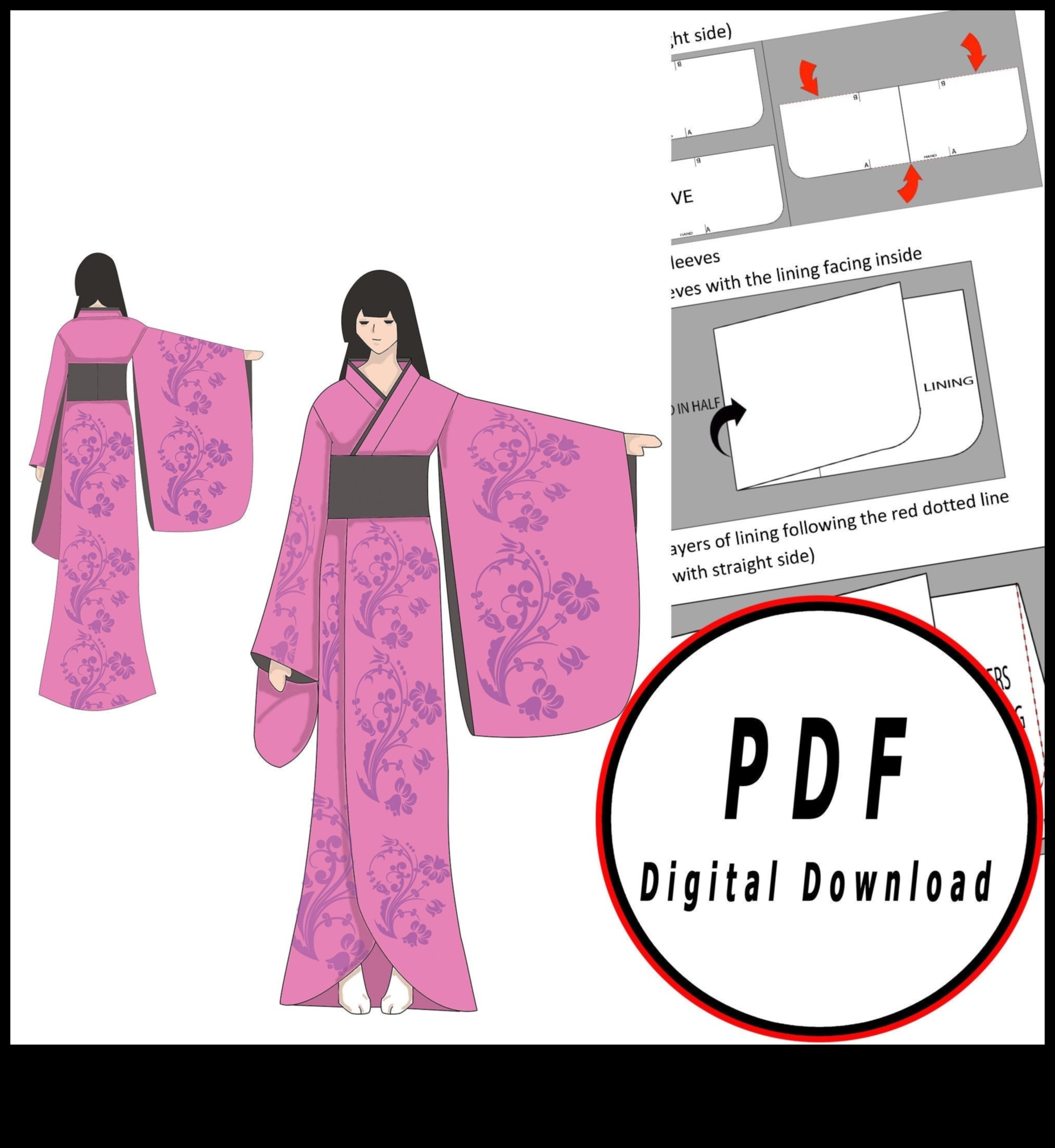 Ρούχα και αξεσουάρ DIY Εμπνευσμένα από το ιαπωνικό κιμονό