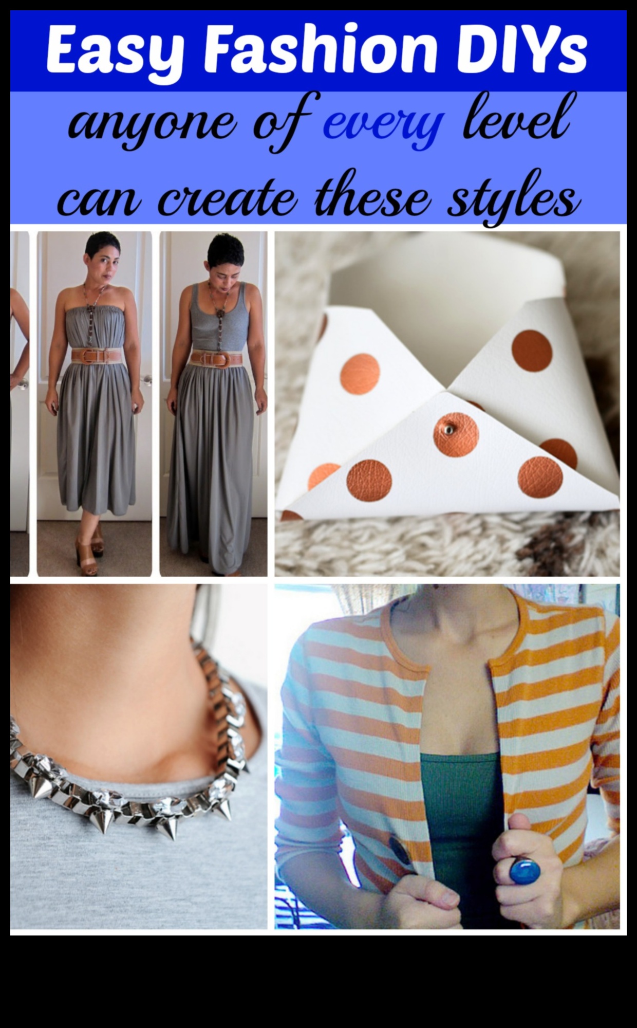 DIY αξεσουάρ σε δεκάρα 4 Budget-Friendly DIY Fashion: Accessories on a Dime