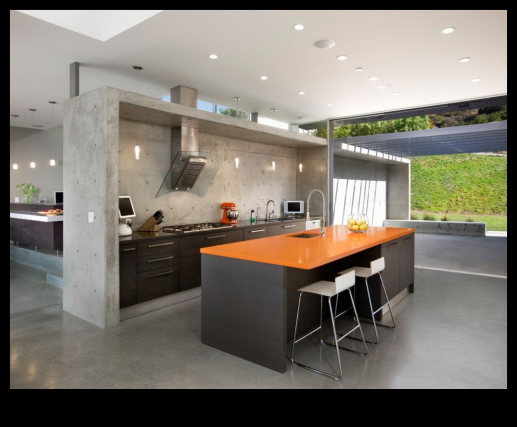 Πώς να ενσωματώσετε το σκυρόδεμα στο Industrial Chic Design Kitchen για μια μοντέρνα πινελιά;