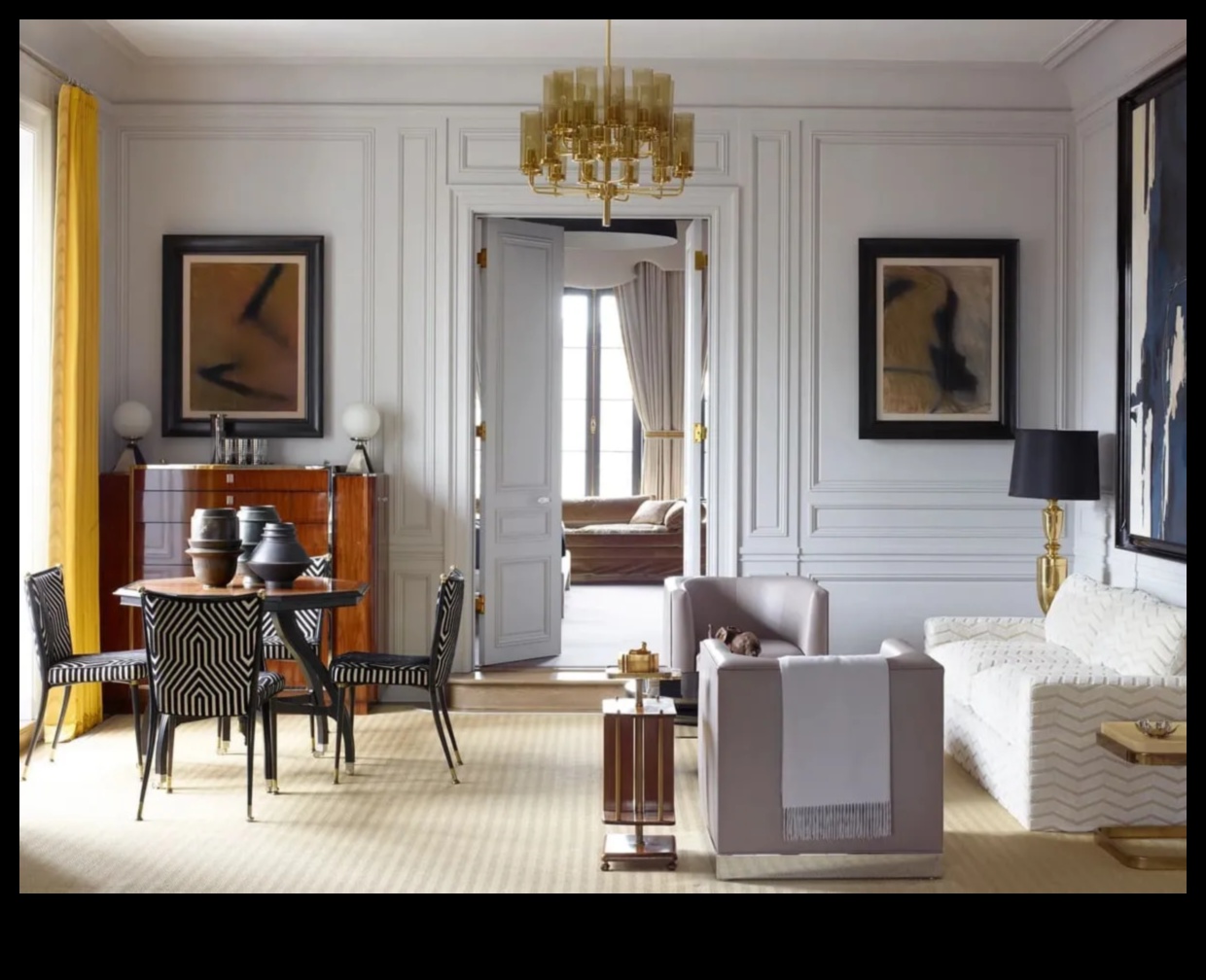 Ιδέες σαλονιού εμπνευσμένες από το Art Deco