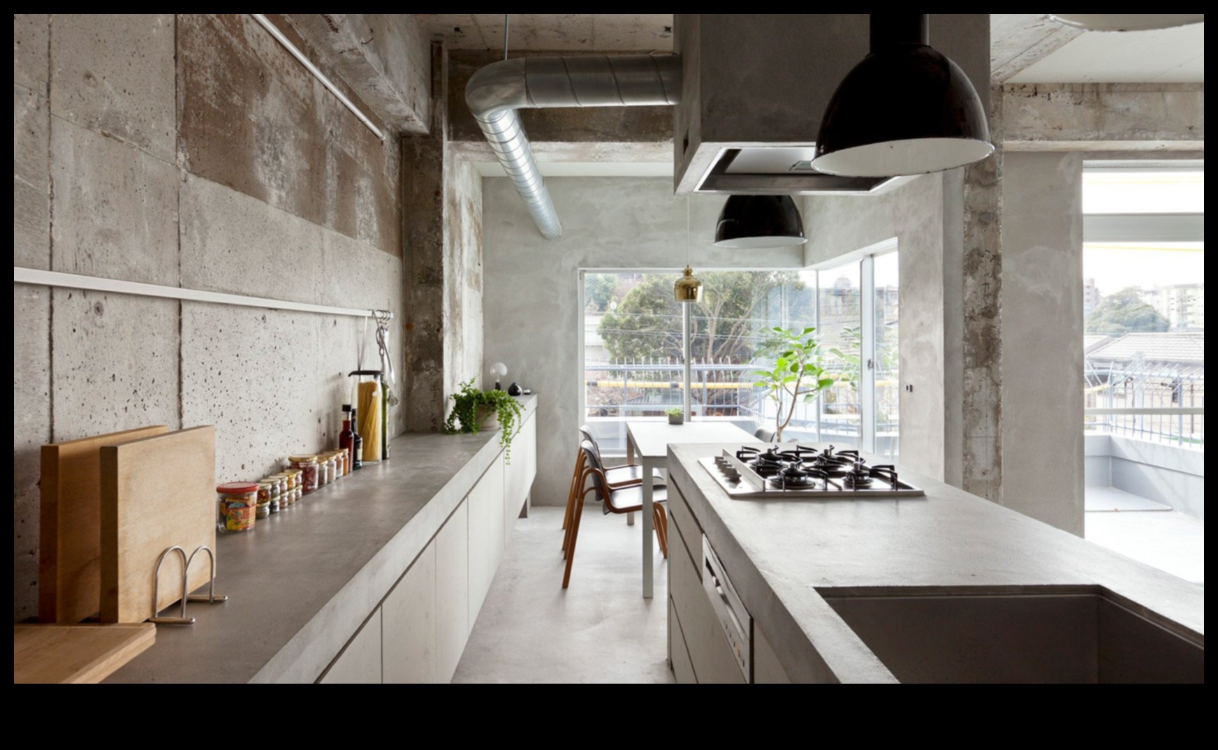 Πώς να χρησιμοποιήσετε το σκυρόδεμα στο Industrial Chic Design Kitchen για μια νευρική και μοντέρνα εμφάνιση;