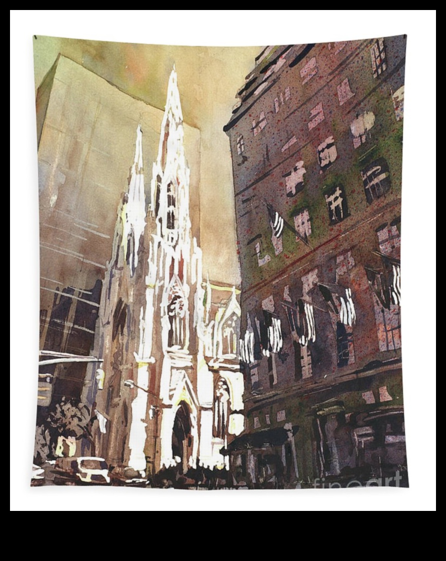 Καθεδρικός καμβάς γοτθικές τοιχογραφίες ως καλλιτεχνικές ταπετσαρίες της πίστης 4 Καμβάδες καθεδρικών ναών: Καλλιτεχνικές παραστάσεις σε γοτθικές τοιχογραφίες