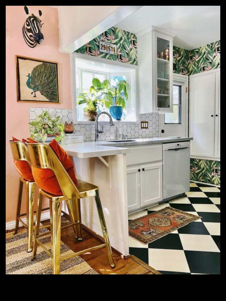 Εκλεκτική διακόσμηση κουζίνας για παιχνιδιάρικη ατμόσφαιρα