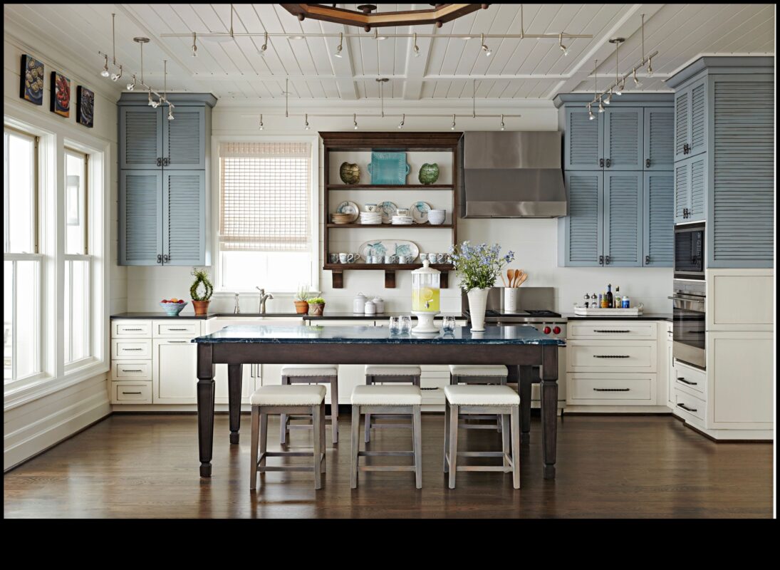 Διακόσμηση παραθαλάσσιας κουζίνας για παραθαλάσσια αίσθηση